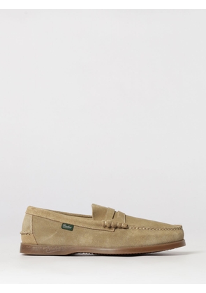 PARABOOT Classic Suede Loafers with Penny Bar and Rubber Sole