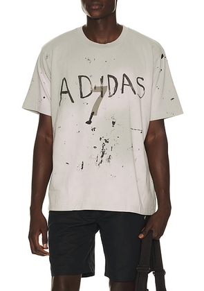 Adidas by Song for the Mute Adi007 Tee in Grey Two - Light Grey. Size XXL/2X (also in S, M, L, XL/1X).
