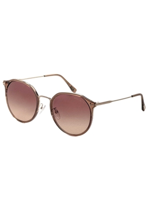 Tom Ford Brown Gradient Round Ladies Sunglasses FT0897-K 45F 55
