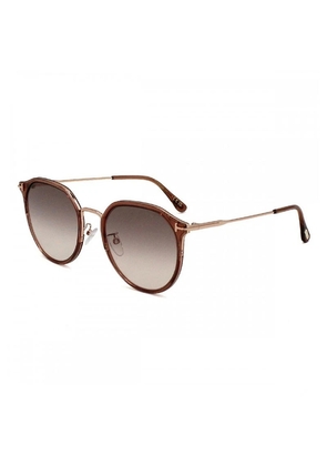 Tom Ford Brown Gradient Round Ladies Sunglasses FT0897-K 48F 55