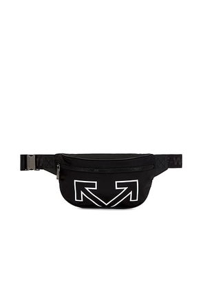 OFF-WHITE Heritage Beltbag in Black & White - Black. Size all.