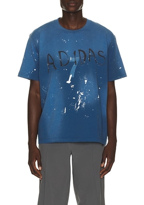 Adidas by Song for the Mute Adi007 Tee in Dusky Petrol - Blue. Size S (also in M, L, XL/1X).