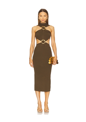 Cult Gaia Ambar Knit Dress in Green. Size XXS. Also in XS, S, M, L.