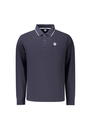 North Sails Blue Cotton Men's Polo - S