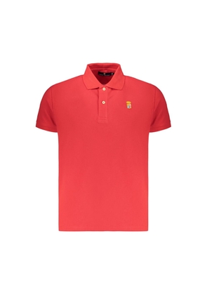Marina Militare Rosso Cotton Men's Polo - M