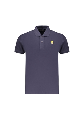 Marina Militare Blue Cotton Men's Polo Shirt - M