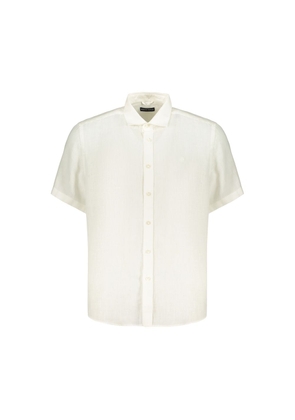 North Sails White Linen Men's Shirt - S