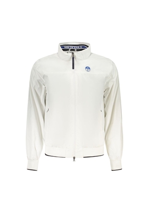 North Sails White Polyester Men's Jacket - S