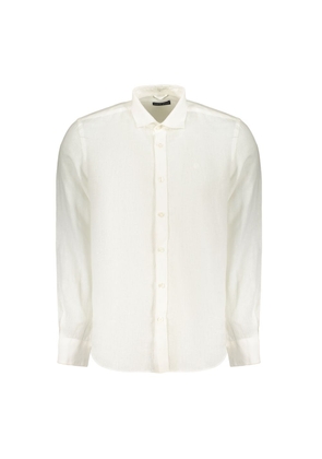 North Sails White Linen Men's Shirt - S
