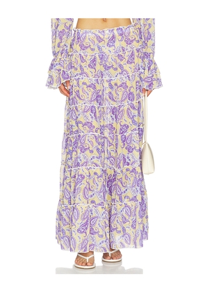 Bananhot Elma Skirt in Yellow,Purple. Size S. Also in XS, M, L, XL.