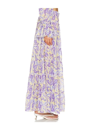 Bananhot Elma Skirt in Yellow,Purple. Size S. Also in XS, M, L, XL.