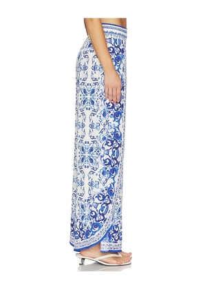 Alice + Olivia Larissa Pant in Blue. Size XS. Also in S, L.