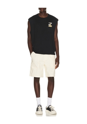 Brixton x Lone Star Armadillo Muscule Tee in Black. Size S. Also in L, M, XL/1X.