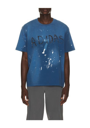 adidas by Song for the Mute Adi007 Tee in Blue. Size S. Also in M, L, XL/1X.