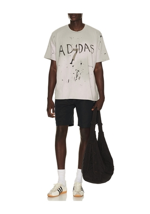 adidas by Song for the Mute Adi007 Tee in Light Grey. Size S. Also in M, XL/1X.