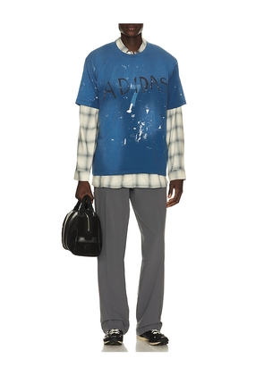 adidas by Song for the Mute Adi007 Tee in Blue. Size S. Also in M, L.