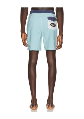Dark Seas Rincon Boardshort in Baby Blue,Navy. Size 30. Also in 32, 34, 36.