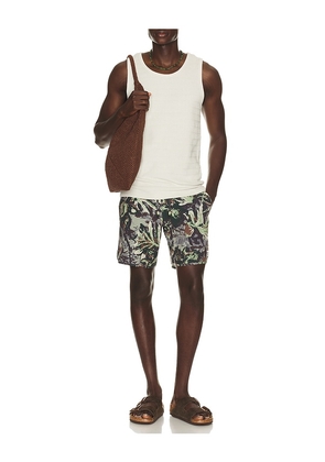 Dark Seas Lakeshore Boardshort in Army. Size 30. Also in 32, 34, 36.