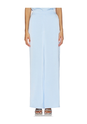 Generation Love Kelela Hammered Satin Pants in Blue. Size XS. Also in S, M, L, XL.