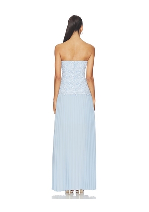 Generation Love Cody Two Tone Lace Pleat Dress in Blue. Size XS. Also in M.