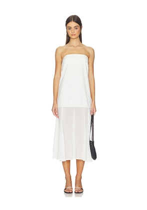 Free People x free-est Sabeen Tube Midi Dress in Ivory. Size XS. Also in S, M, L, XL.
