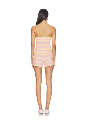 Free People x free-est Sassafrass Sweater Set in Lemon,Pink. Size XS. Also in S, M, L, XL.