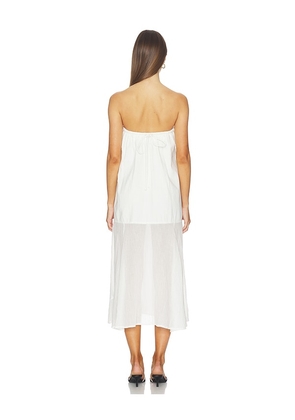 Free People x free-est Sabeen Tube Midi Dress in Ivory. Size XS. Also in S, M, L, XL.