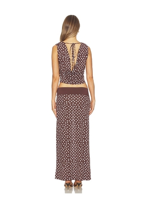 Free People Heat Wave Set in Brown,White. Size XS. Also in L, M, S, XL.