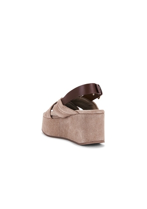 Free People Beach Party Platform Sandal in Brown. Size 6.5. Also in 7, 7.5, 8, 8.5, 9, 9.5, 10, 6, 11.