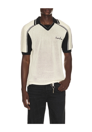 House of Sunny Keepers Knit Polo in Cream. Size S. Also in M, L, XL/1X.
