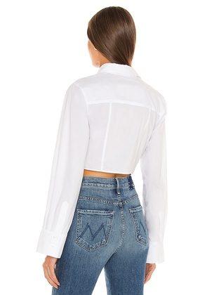 L'Academie Zofia Top in White. Size XS. Also in XXS, S, M, L, XL.