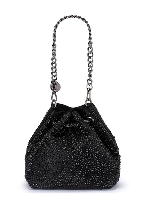 olga berg Mika Crystal Pouch in Black.