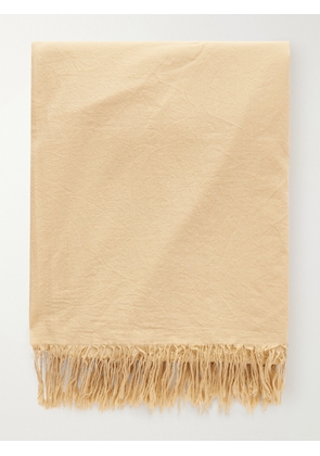 The Row - Parla Fringed Cotton Scarf - Neutrals - One size