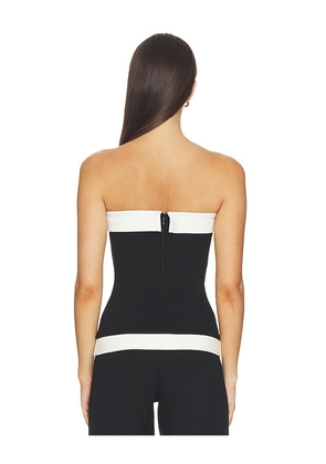 MAJORELLE Cecilia Top in Black,White. Size XS. Also in XXS, S, M, L, XL.