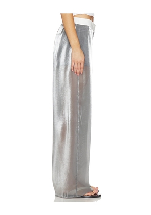 MADISON THE LABEL Ines Sheer Pant in Grey. Size XS. Also in L.