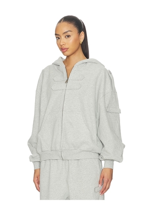 NIIHAI Cover Hoodie in Grey. Size XS. Also in S, M.