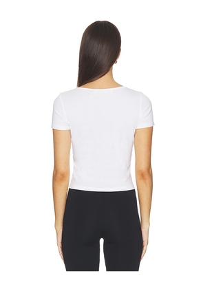 Lisa Says Gah Alex Tee Shirt in White. Size XS. Also in S, M, L, XL, XXL.