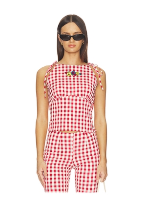 Lisa Says Gah Lucy Top in Red. Size XS. Also in S, M, L, XL, XXL, XXXL.
