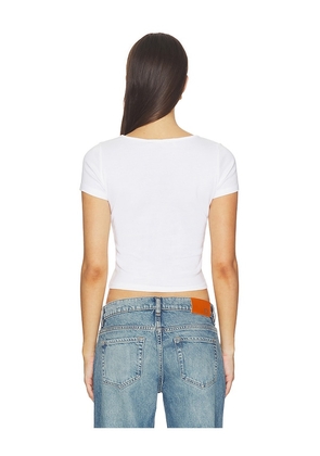 Lisa Says Gah Alex Tee Shirt in White. Size XS. Also in S, M, L, XL, XXL, XXXL.