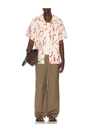 OAS Tribalo Cuba Shirt in Red. Size S. Also in M, L, XL/1X.