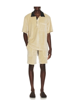 OAS Girona Shirt in Beige. Size S. Also in L, XL/1X.