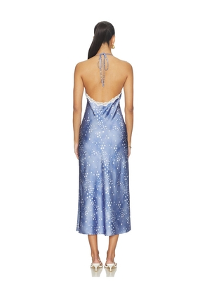 LoveShackFancy Evania Dress in Blue. Size XXS. Also in L, M, S, XL, XS.