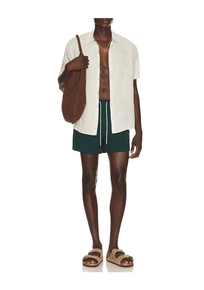 OAS Calo Swim Shorts in Dark Green. Size S. Also in M, L, XL/1X.