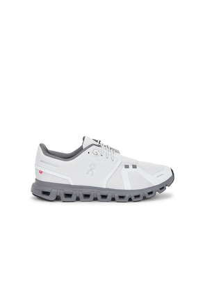 On Cloud 6 in Grey. Size 7. Also in 7.5, 8, 8.5, 9, 9.5, 10, 10.5, 11, 11.5, 12, 12.5, 13.
