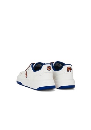 On The Roger Ch Varsity in White,Royal. Size 7. Also in 7.5, 8, 8.5, 9, 9.5, 10, 10.5, 11, 11.5, 12.