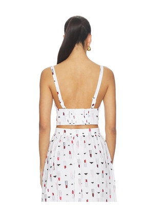 L'AGENCE Kaori Bralette in White. Size XXS. Also in M, S, XS.