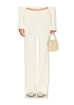 SNDYS X REVOLVE August Button Pants in Cream. Size XXL. Also in XXS, XS, S, M, L, XL.