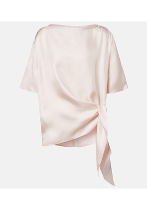 Loulou de Saison Mano silk satin top