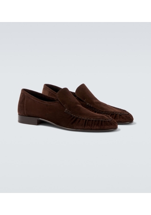 The Row Soft Two suede loafers