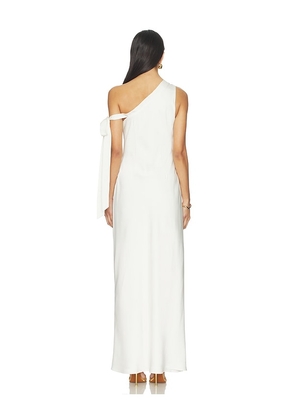 Runaway The Label Viola One Shoulder Maxi Dress in White. Size S. Also in L, M, XS.